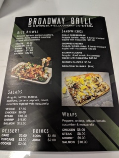 Broadway Grill | Best Tasty Sandwiches in Downtown LA