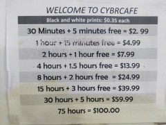 CYBR CAFE IN MIAMI SOUTH BEACH, FL